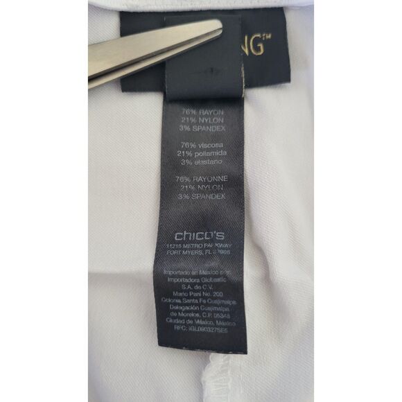 Chico's So Slimming Juliet Straight Leg White Pant - Picture 4 of 4